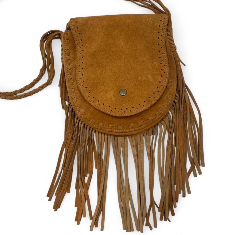 Vintage 70s Fringe Suede purse